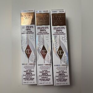 Charlotte Tilbury Beautiful Skin Foundation - bundle of 3. Brand New.